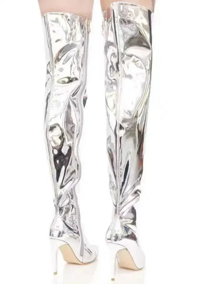 Damen Stilvoll Overknee-Stiefel | Mit Reißverschluss