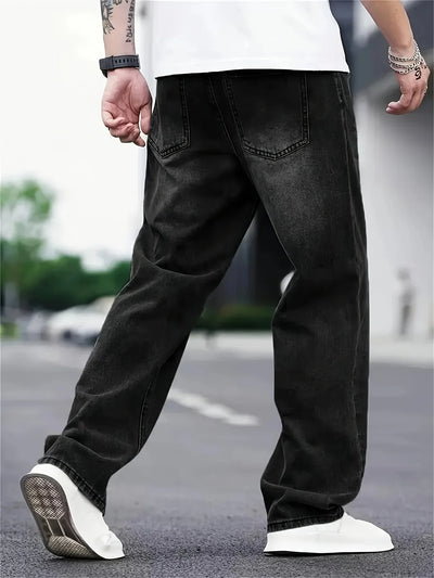 Herrenmode Baggy Jeans | Schwarz