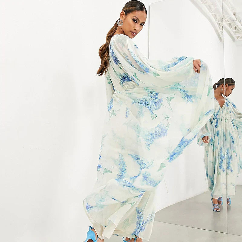 Melaya - Blue Ocean Maxikleid