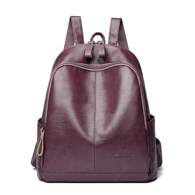 ZAYA | DIEBSTAHLSICHERER LEDERRUCKSACK