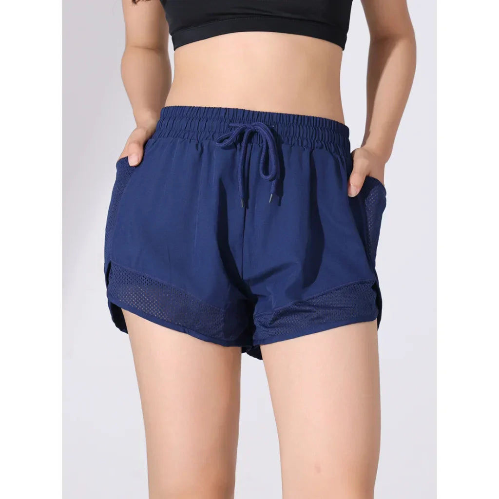 Atmungsaktiv & Schnell trocknend High-Waist Fitnessshorts Damen – Mira