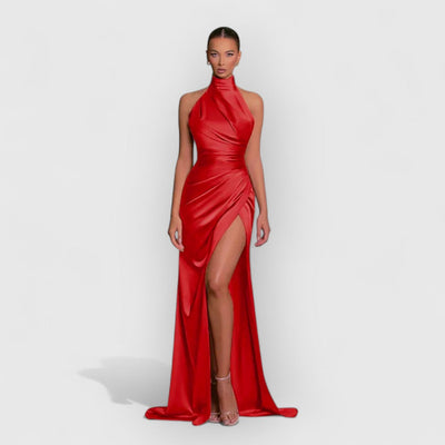 Christine | Elegante Kleid mit Schlitz