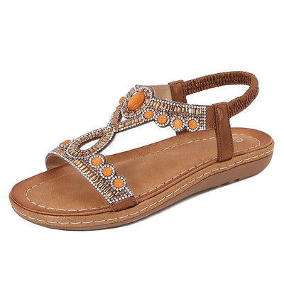 Modische Damen Sandalen mit Strass und Glitzer – Sommerschuhe für Party & Freizeit