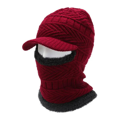 Avelena | Unisex Wollschal Balaclava Maske Mütze Strickmützen Hut