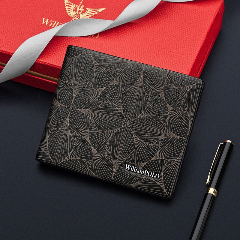 Avelena | Echtes Leder Herren Bifold Geldbörse