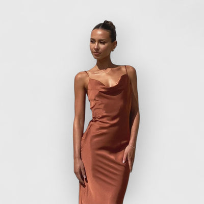 Daira | Elegantes Satinkleid