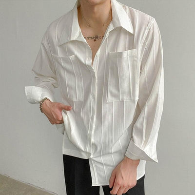 Geripptes Herren Shirt im Lissabon Stil