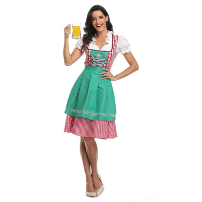 Damen Traditionell Oktoberfest Dirndl Kleid