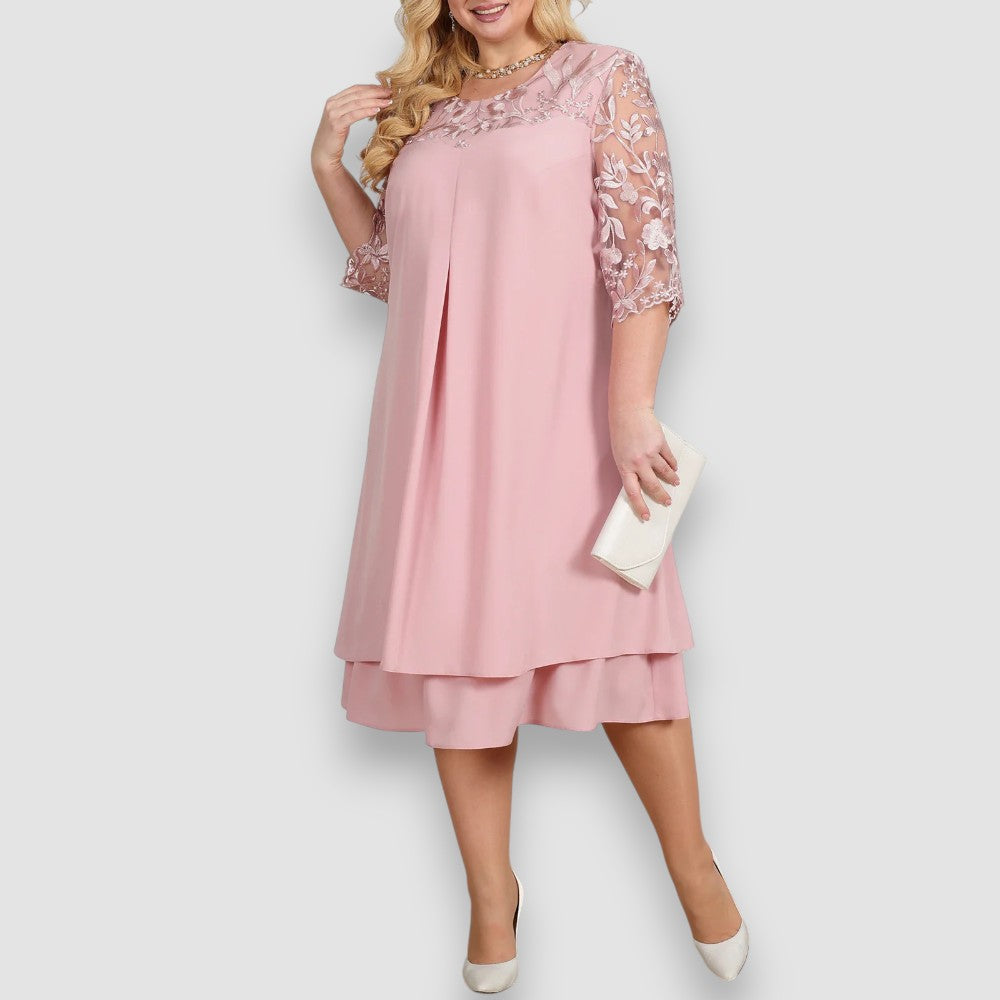 Milley | Besticktes Kleid in Übergröße