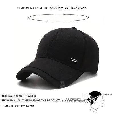 Avelena | Unisex Verstellbare Baseballkappen Platzierung Silber Schnalle Marke Casual Outdoor Sonnenschutz Hut