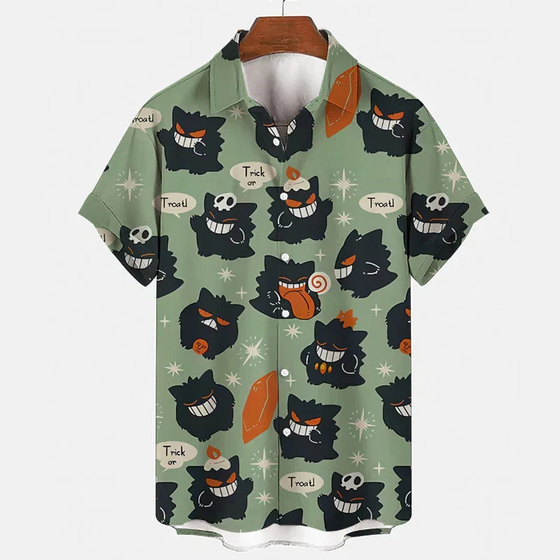 Lustiges Sommer-Set mit Gengar & Snorlax Print | 1 kaufen, 1 gratis - SchlummerSpaß