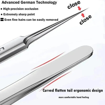 Avelena | 11Pcs Einwachs Haarpinzetten & Unreinheitenentfernungsnadel – Porenreinigungsakne & Schwarze Punkte Reiniger Tiefe Reinigende Hautpflege Werkzeuge