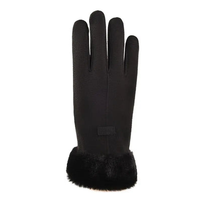 Avelena | Damen Winter Furry Handschuhe - Ganze Finger Touchscreen Fäustlinge