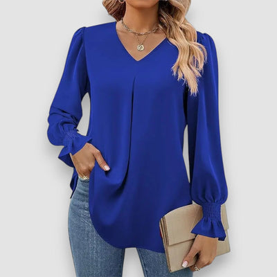 Zara | Elegante lockere Chiffonbluse