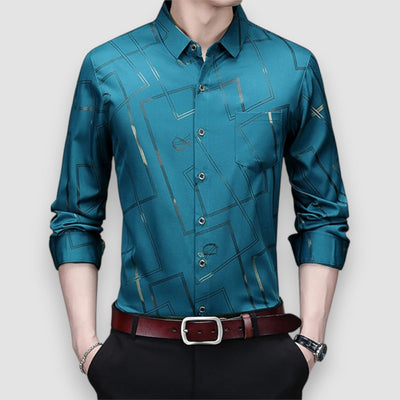 Liam |  Long Sleeved patterned shirt