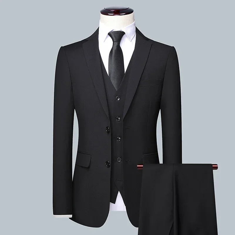 Herren Formell Elegant Hochzeitsgast Anzug Set | Dreiteiliges Set