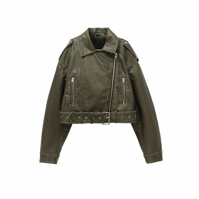 Prala | Leder Vintage Jacke