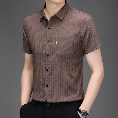 ROSSI ROMA | Business Polo mit Streifenmuster