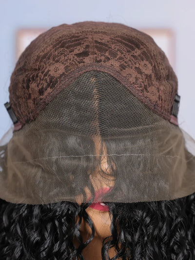 Avelena | Hd Spitze Frontal Tiefe Welle Lockiges Menschliches Haar Vorgeplückt Damenhaar