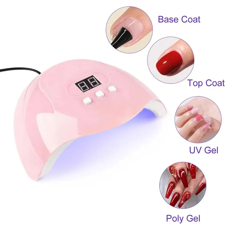 Avelena | Uv Led Lampen-Kit mit Elektrischem Nagelbohrer - Maniküre-Werkzeugset