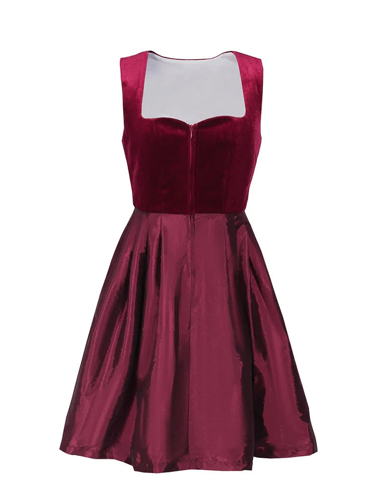 Damen Elegante Rot Oktoberfest Dirndl Kleid