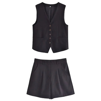 Zweiteiliges Sommeroutfit mit Vintage-Top – Amaya