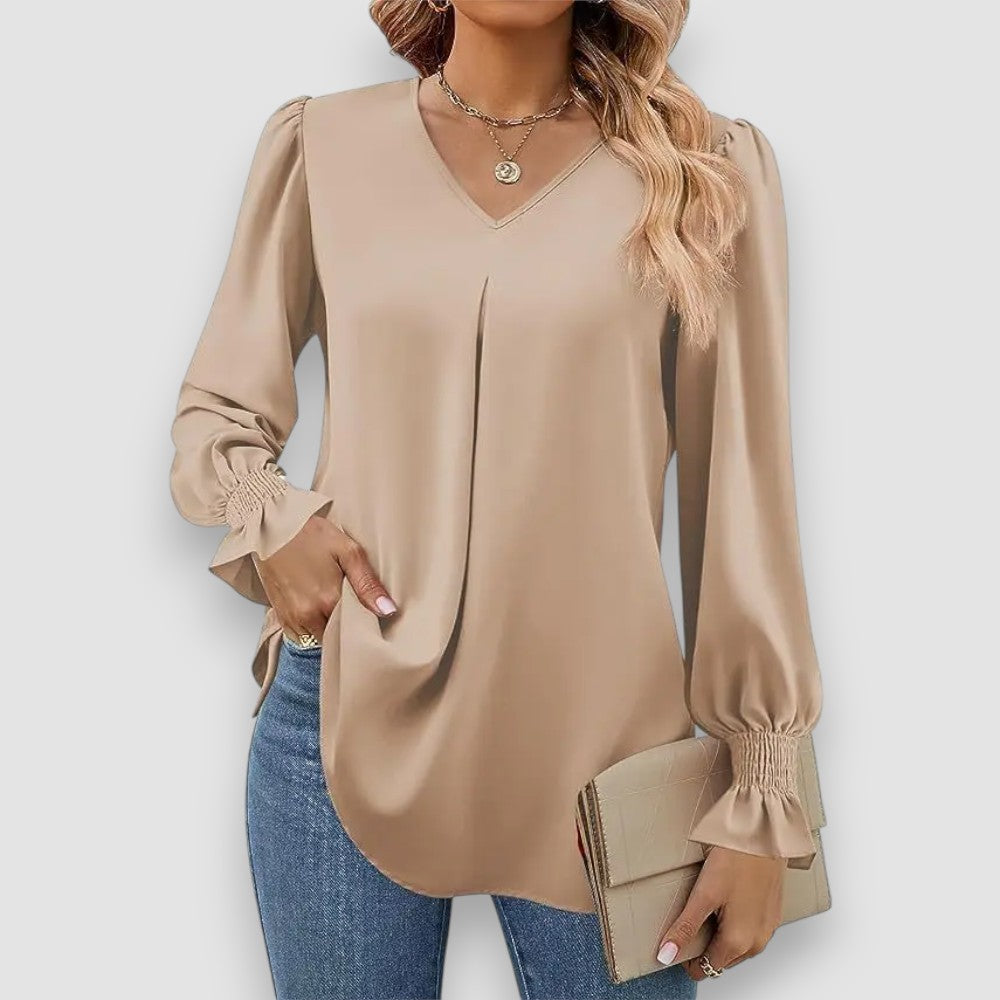 Zara | Elegante lockere Chiffonbluse