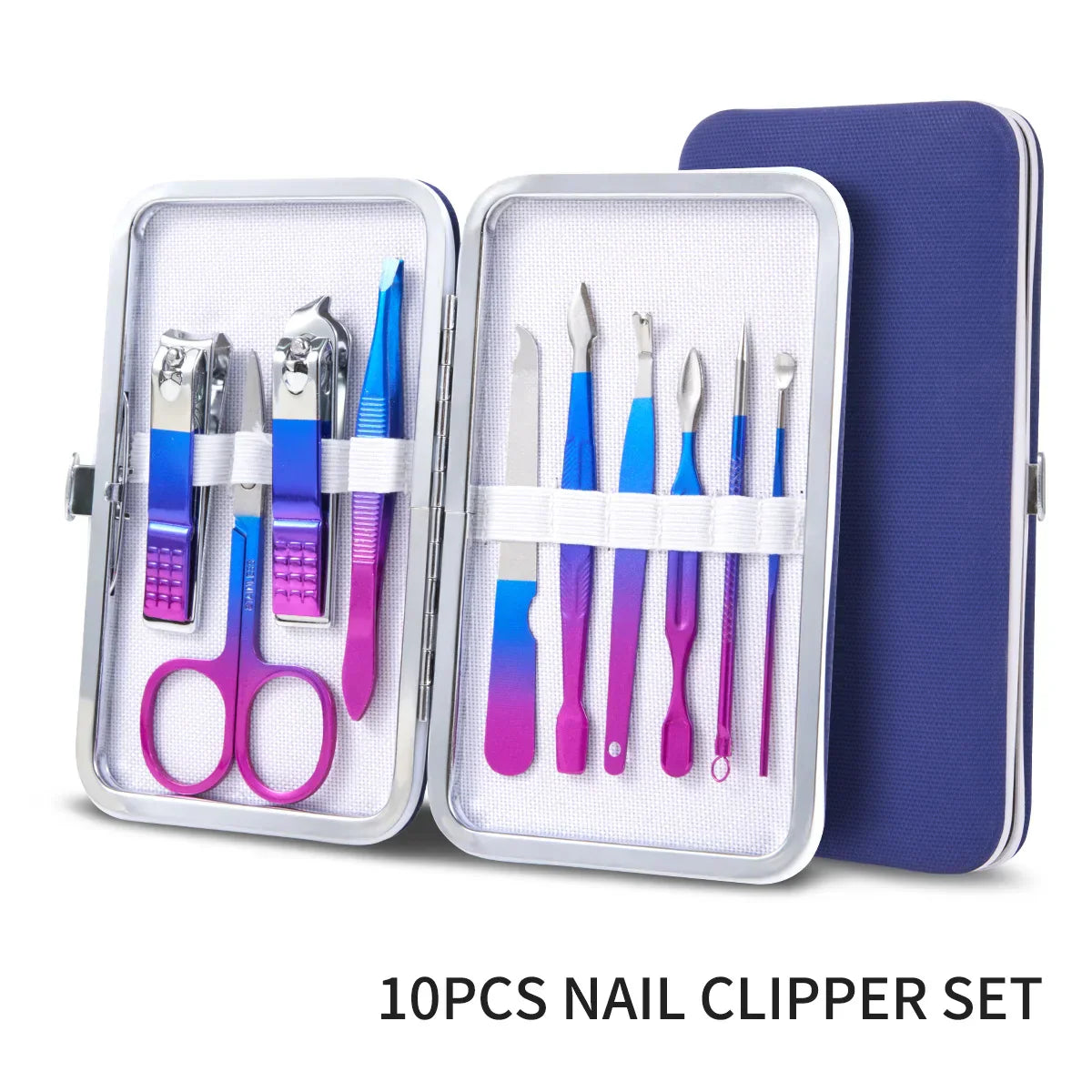 Avelena | 7-15 Stück Maniküre Set - Nagel- und Pflegetools mit Reiseetui