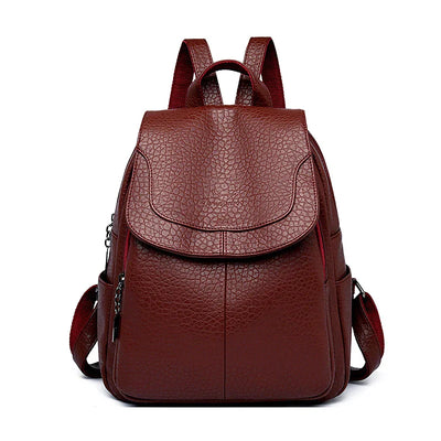 SANA | DIEBSTAHLSICHERER LEDERRUCKSACK