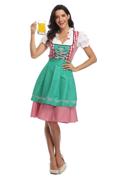 Damen Klassisch Oktoberfest Dirndl Kleid