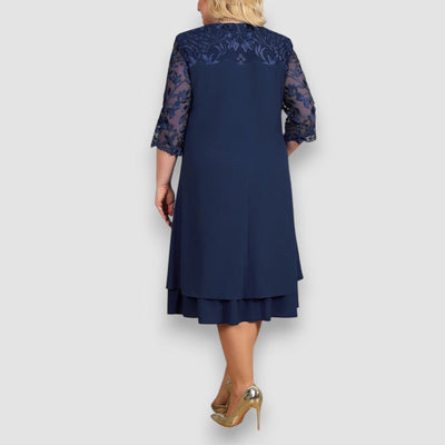 Milley | Besticktes Kleid in Übergröße