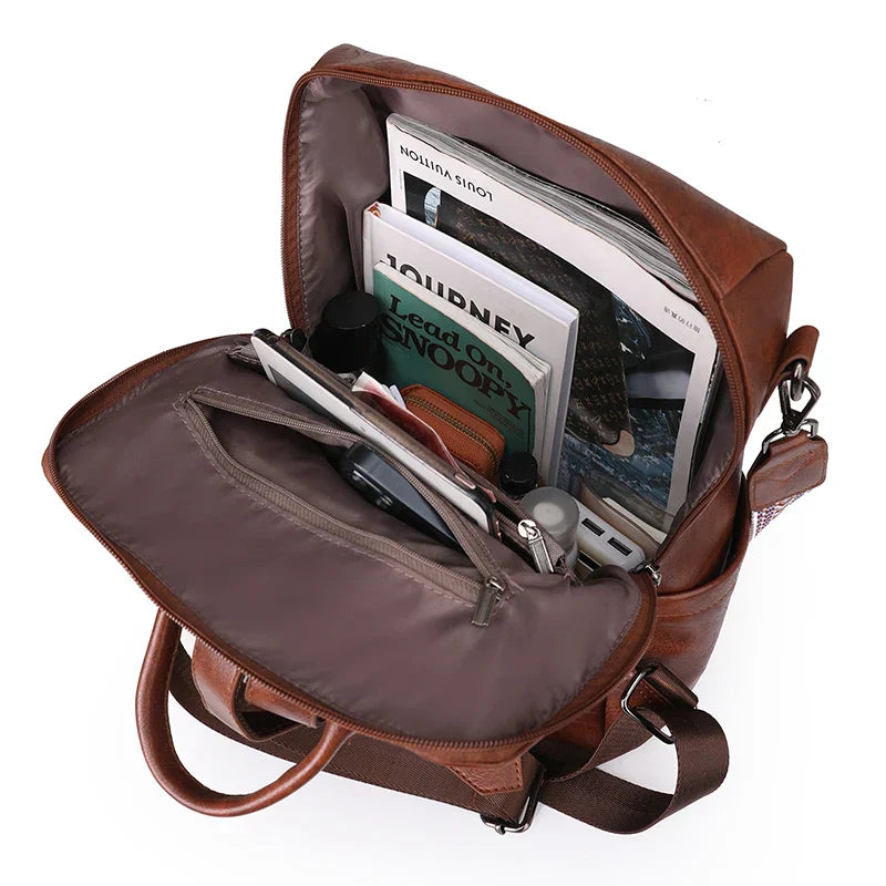 NOA | DIEBSTAHLSICHERER LEDERRUCKSACK