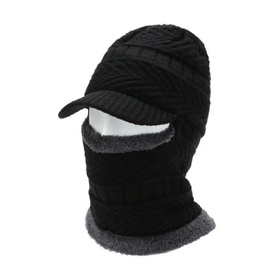 Avelena | Unisex Wollschal Balaclava Maske Mütze Strickmützen Hut