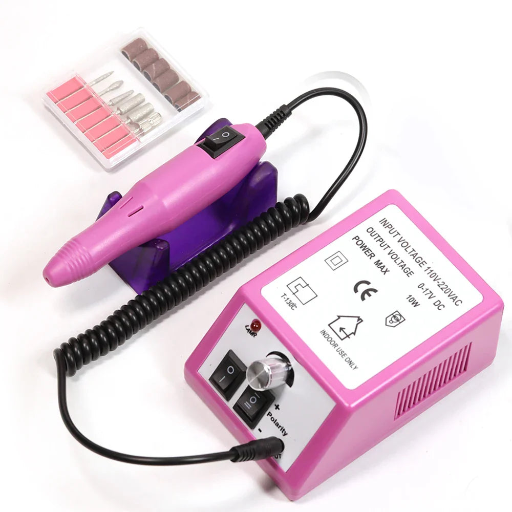 Avelena | Tragbares Elektrisches Nagelbohrmaschinen-Set - Gel Polish Entferner