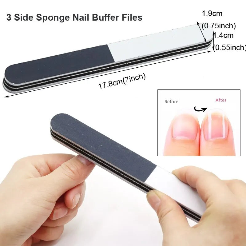 Avelena | 8 Stück/Set Nail Kunst Maniküre Set