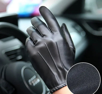 Avelena | Winter Pu Lederhandschuhe - Touchscreen Cashmere-Futtere