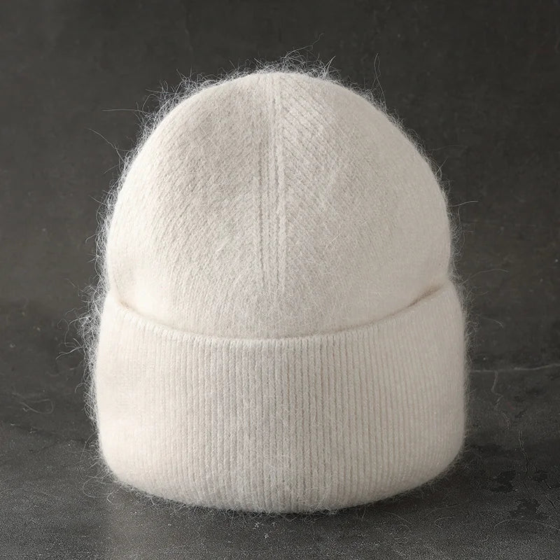 Avelena | Frauen Kaschmir Wintermütze – Weich Fuzzy