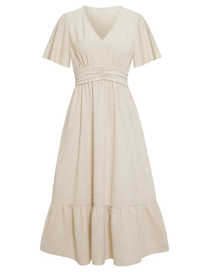 Angelou | Elegantes langes Kleid für Damen