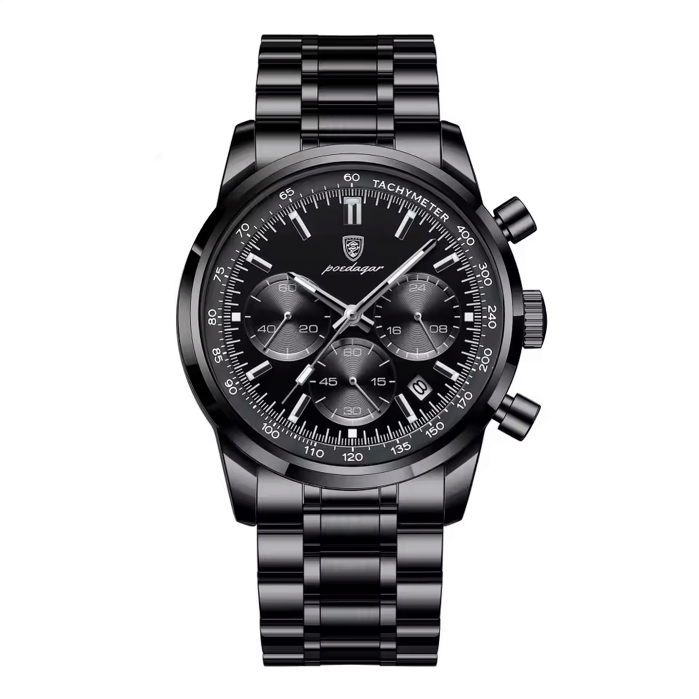 Elegante Herren Armbanduhr aus Edelstahl 40mm