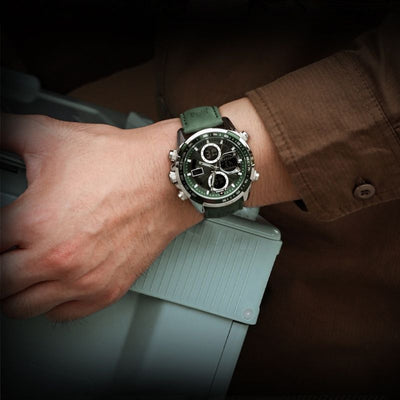 Elegante Herren Armbanduhr Marine