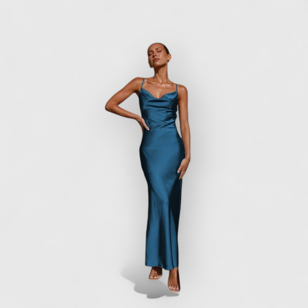 Daira | Elegantes Satinkleid