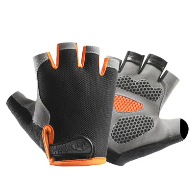 Avelena | Atmungsaktive Halb-Finger Radfahren & Fitness Handschuhe - Rutschfestes Design