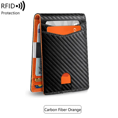 Avelena | Ultra-Dünne Rfid-Blockierende Herrenbörse 12-Karten Minimalistischer Tragbarer Halter