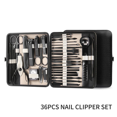 Avelena | 4/36 Stk Nageltrimmer Maniküre-Werkzeug Set - Tragbares Pflege Kit