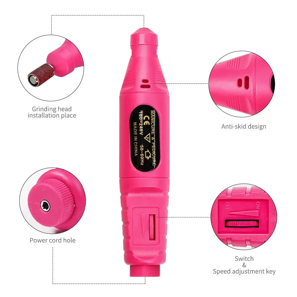 Avelena | Uv Led Lampen-Kit mit Elektrischem Nagelbohrer - Maniküre-Werkzeugset