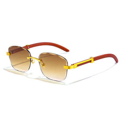 Rahmenlose Retro-Brille
