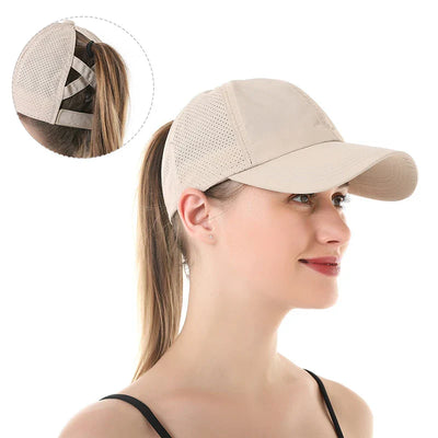 Atmungsaktive Unisex Sport-Basecap aus Mesh mit verstellbarem Sitz – AeroCap