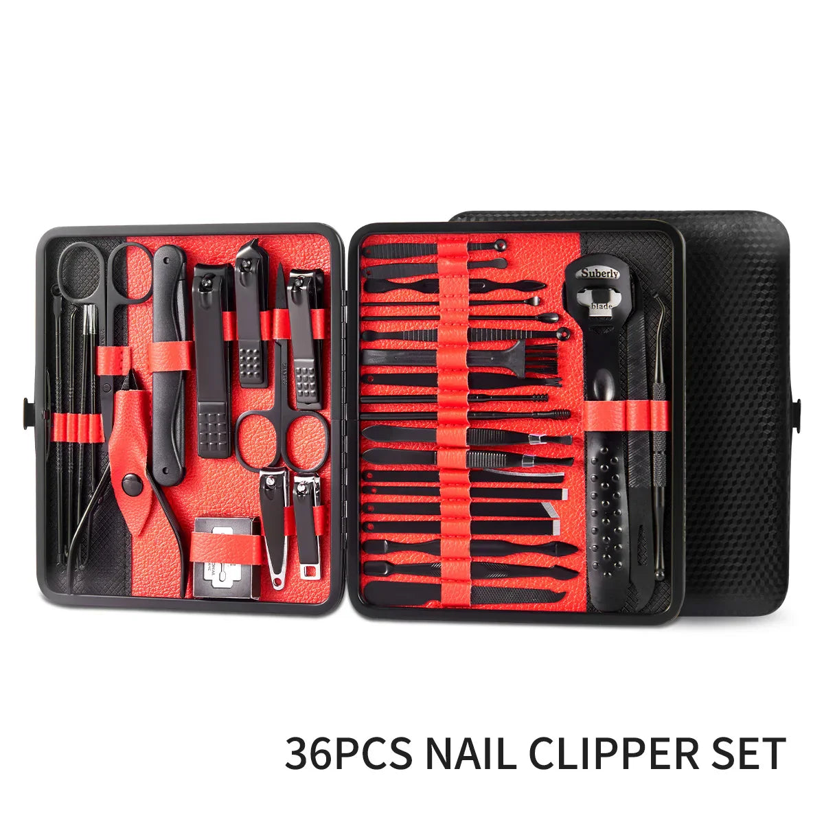 Avelena | 4/36 Stk Nageltrimmer Maniküre-Werkzeug Set - Tragbares Pflege Kit