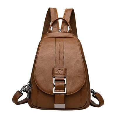 LINA | DIEBSTAHLSICHERER LEDERRUCKSACK