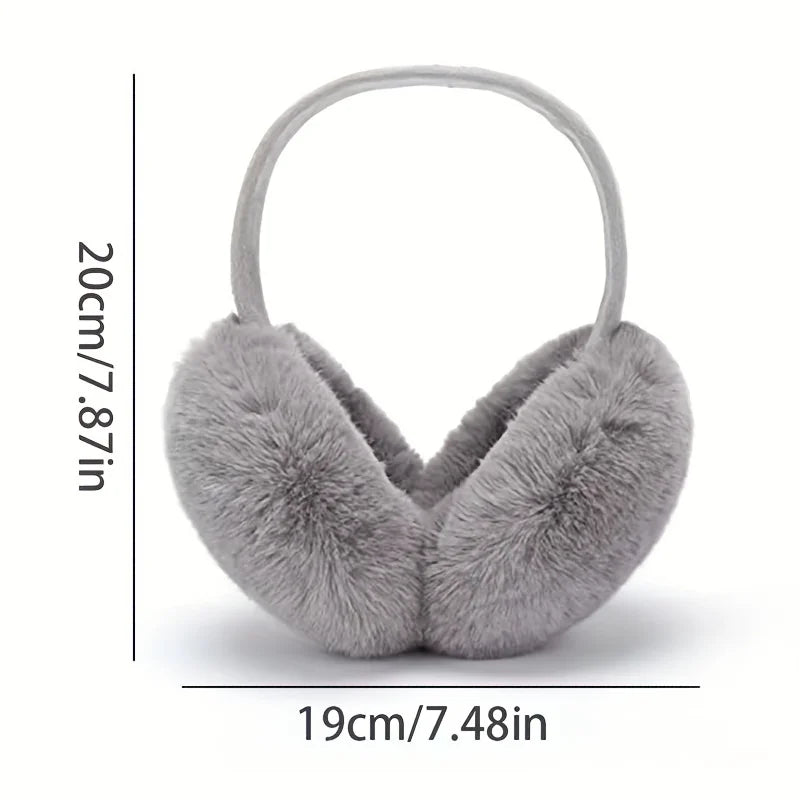 Avelena | Unisex Weiche Plüsch Winter Ohrwärmer - Modetrend C